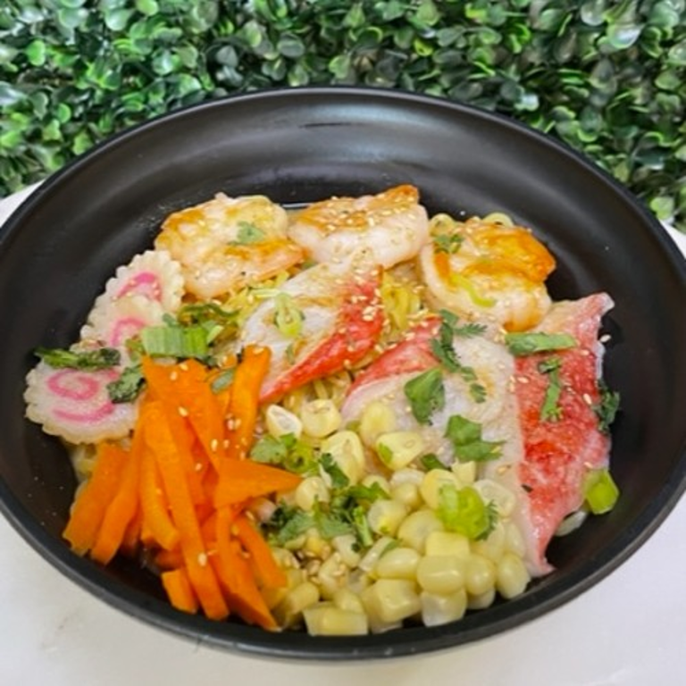 Savor our seafood ramen